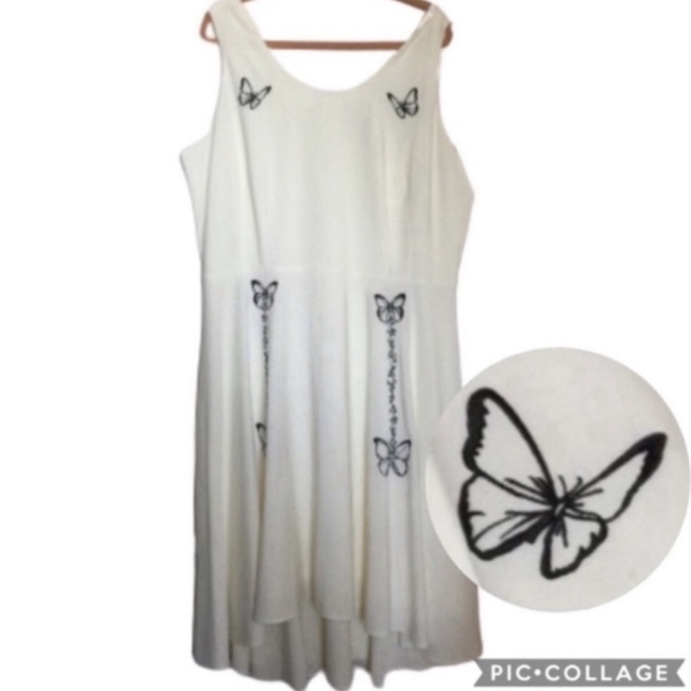 HAL RUBINSTEIN COLLECTION Dress Disney Cinderella Embroidered Butterflies NWT